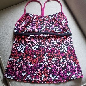 Nike Pink Tankini Swim Top, Medium
